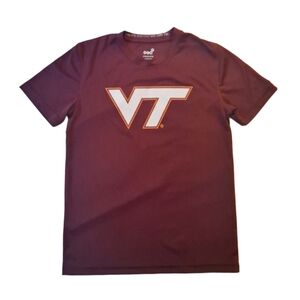 Virginia Tech Logo Maroon Crew Neck Jersey Sz 10/12